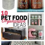 Pet food organization ideas to help you keep your furry friend's food and snacks neat and accessible.