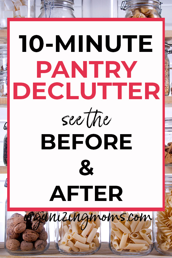 10 minute pantry declutter
