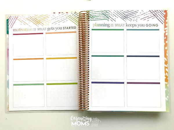 Plan out your year with this blank 12-month page in the Erin Condren Deluxe Monthly Planner.