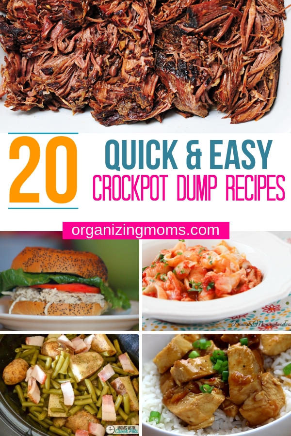 20 Easy Crockpot Dump Recipes for Quick Dinners - Organizing Moms