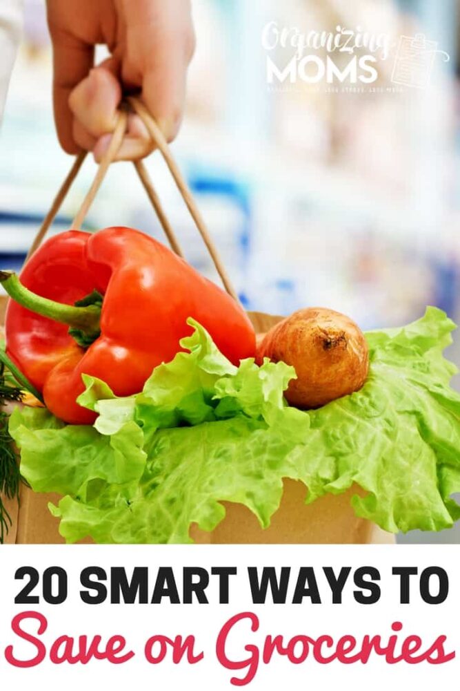 20 smart ways to save on groceries! Great tips to help you keep more of your money and spend less at the grocery store.