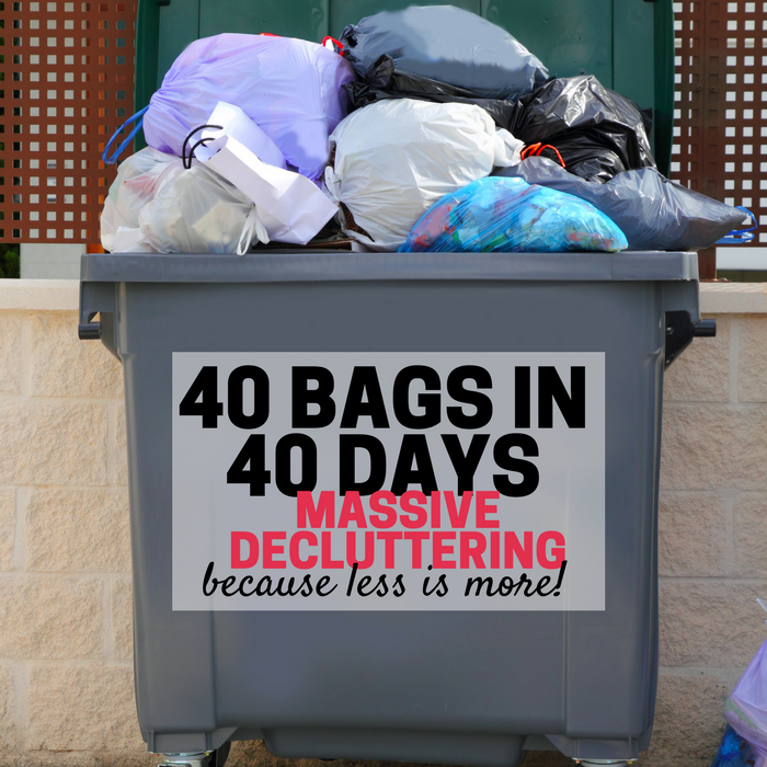 40 Bags in 40 Days! Organizing Moms