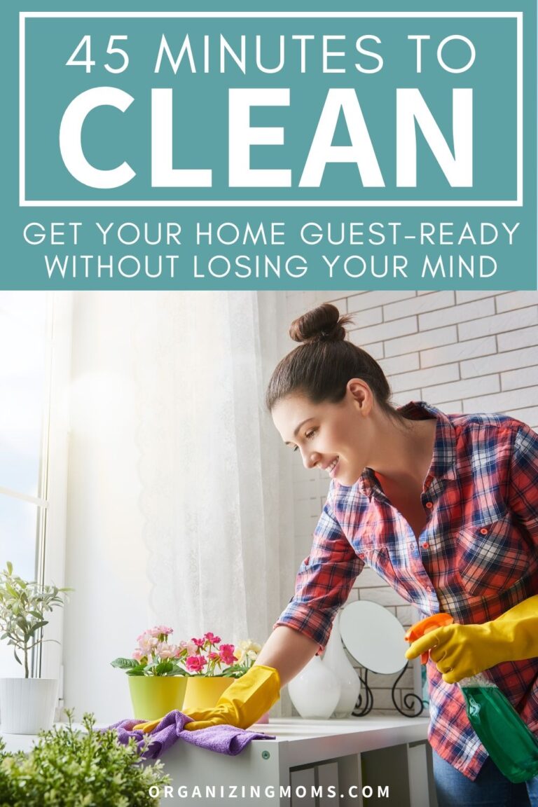 FlyLady Emergency Cleaning: 45 Minutes to Clean - Organizing Moms