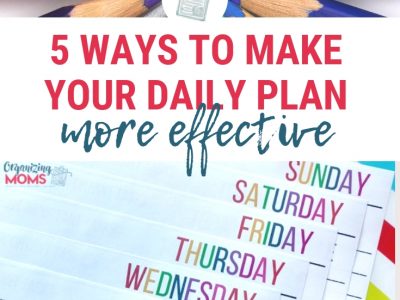 Be more productive and feel more accomplished each day with these tips. 5 ways to make your daily plan more effective. Incorporate these tips into your daily planning and see what a big difference it makes!