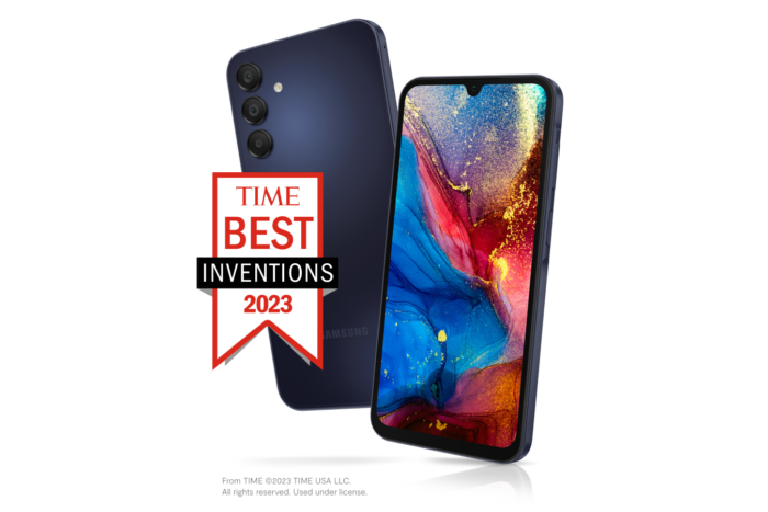 Image of Bark Phone with best invention of 2023 badge.
