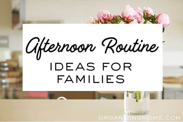 Afternoon Routine ideas for families