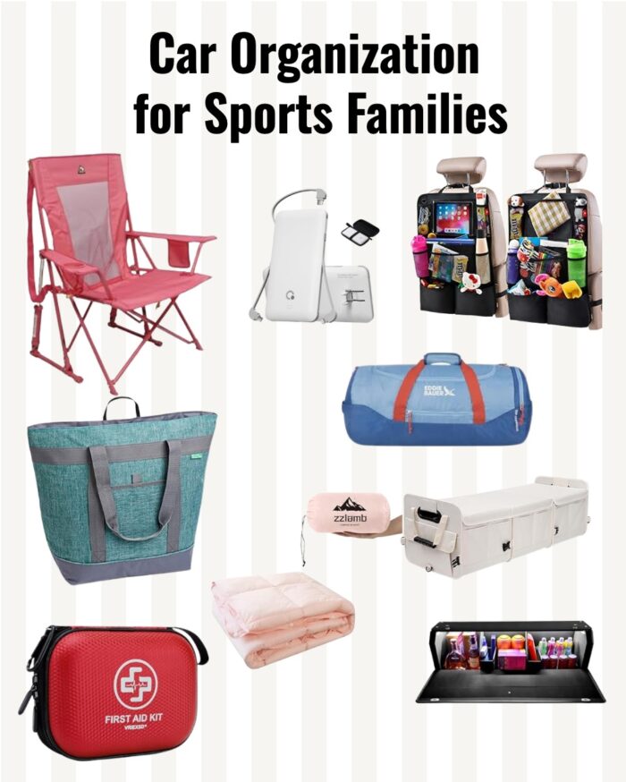 Image of tools to help organize a car for sports families.