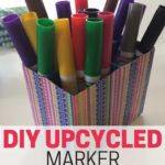 Make your own marker organizer by upcycling boxes you already have!