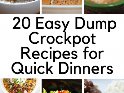 Easy Dump Recipes for your Crockpot. Make these quick dinners using your slow cooker, and meal prep will be a snap. This post has 20 dump crockpot recipes you can use for busy nights when you don't have time to make dinner.