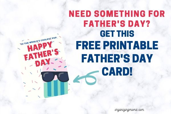 free printable fathers day card