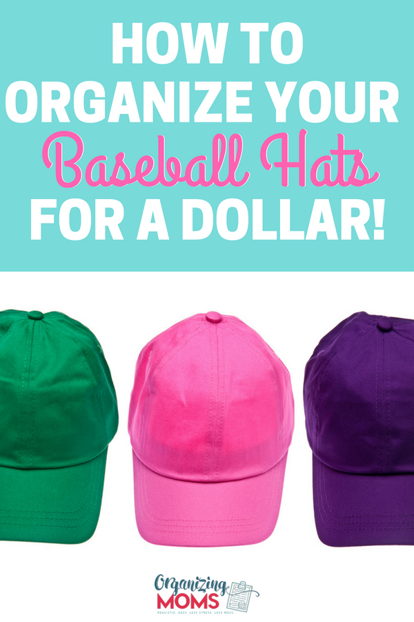 baseball hat storage idea