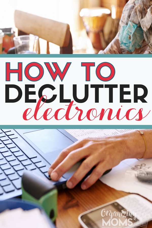 How to declutter electronics, computers, old devices, printers, and more. || declutter | decluttering tips | technology clutter | organize | decluttering ideas | recycle | overwhelmed by clutter #declutter #organize #declutteringtips #organization #declutterelectronics