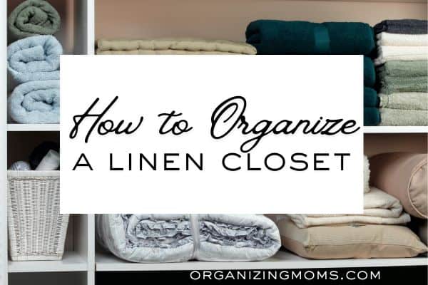 how to organize a linen closet
