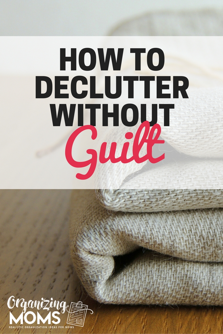 Feel bad about decluttering? This will help you declutter without guilt!