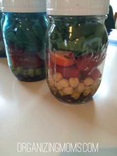 Yummy make ahead mason jar salad.