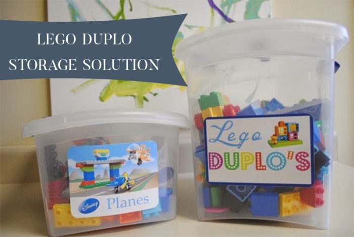 Lego Duplo Storage Solution - two sets