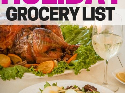 Get ready for holiday yummies by making a holiday grocery list! Buy ahead so you're not stressed at the stores last minute.