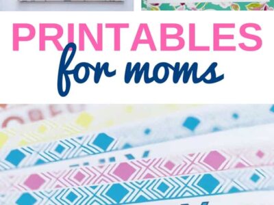 Organizing printables for moms. Cute PDF designs you can download, print, and use to plan out everything!