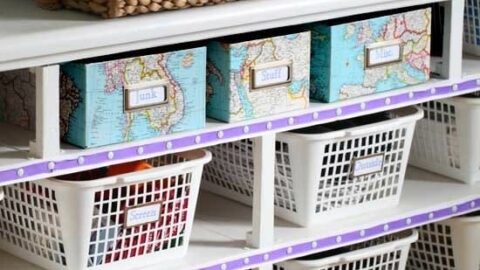 How to Organize in Style Using Dollar Store Baskets
