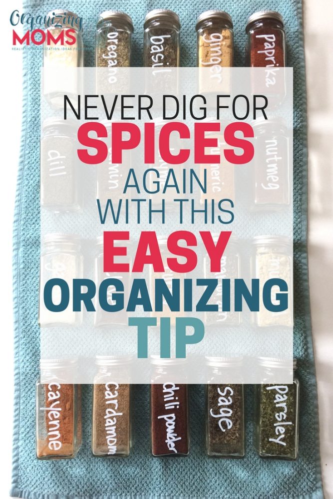 Home Organization Hacks - DIY Spice Labels - The Suburban Mom