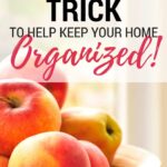 A simple trick to help you keep your home organized. Very little effort, that pays off a lot and saves time!