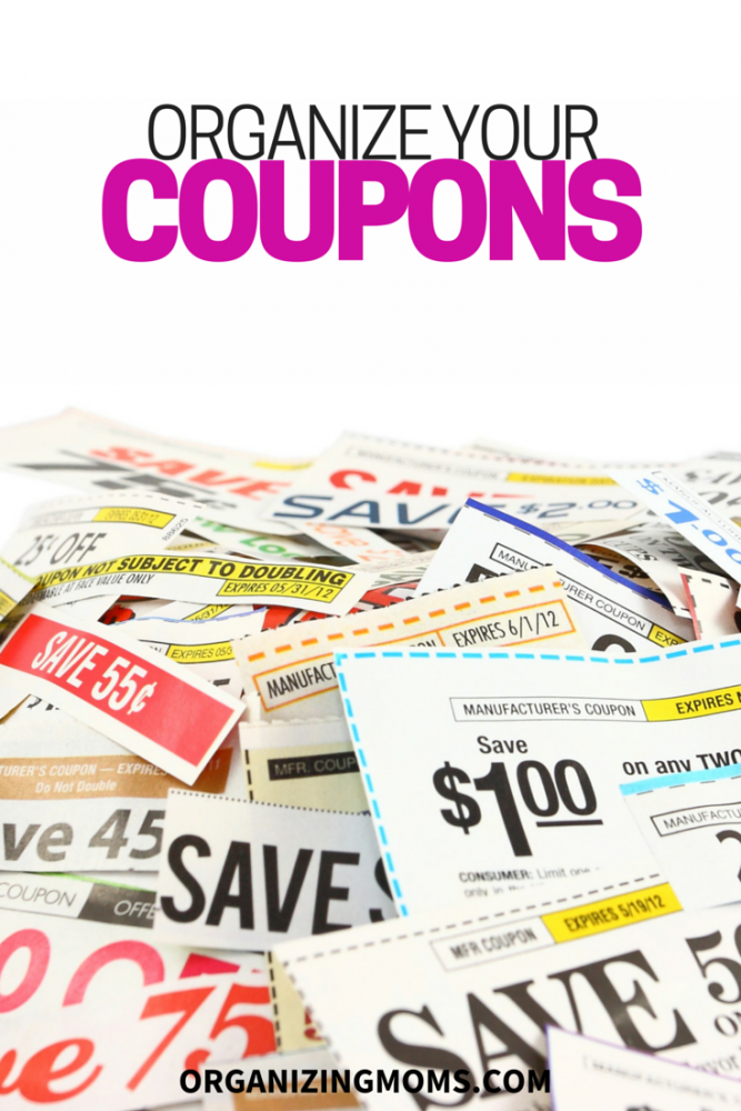 A simple method for organizing coupons. Everything is easy-to-find, and maintaining the system is easy.