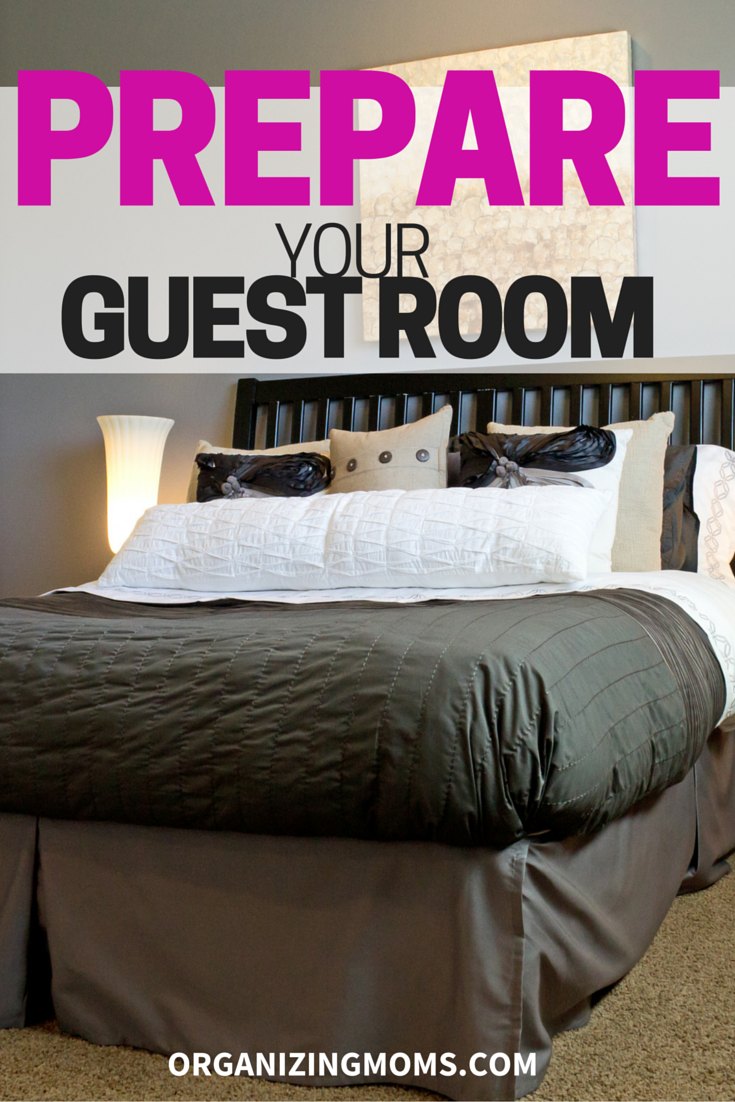 Get your guest room ready for company. Some easy things you can do, and steps to take, to get your home company-ready.