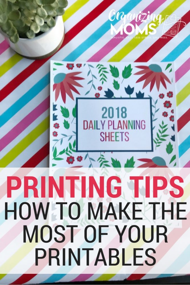 Make the most of your printables. How to save money on printing, print efficiently, and set up your printables so you can easily USE them! Printing tips for printable junkies.