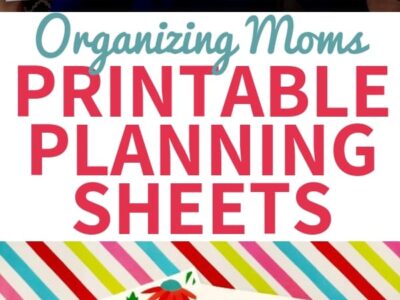 See a video tour of the Organizing Moms Printable Planning Sheets Collection!
