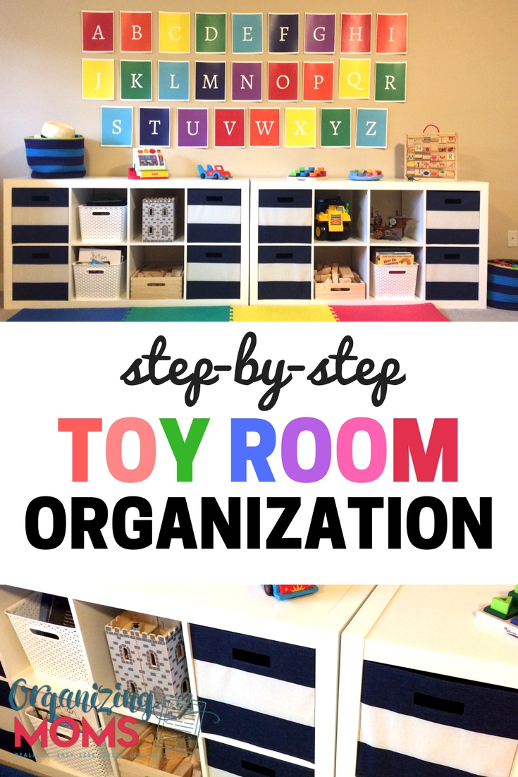 Simple instructions to help you get your toy room organized. Includes a free printable playroom clean-up checklist!