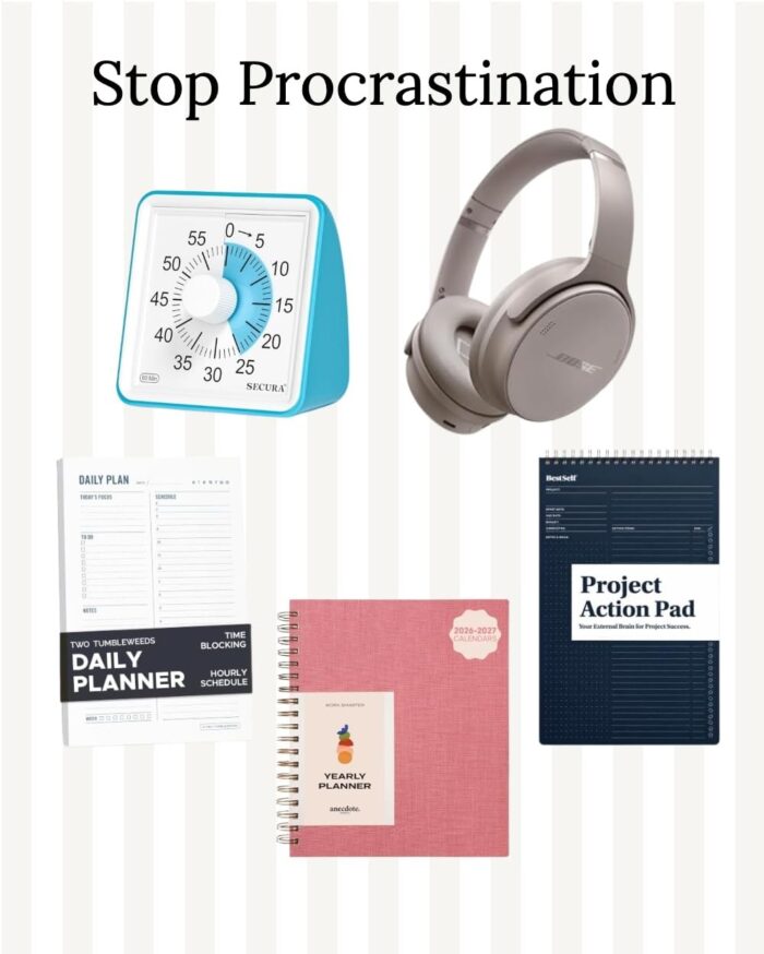 products to use to stop procrastination