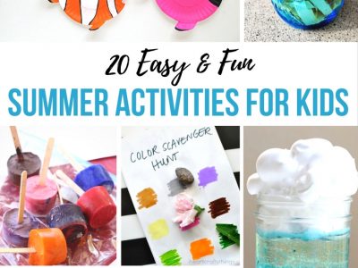 20 Easy and Fun Summer Activities for Kids. Lots of ideas to keep your summer days busy.