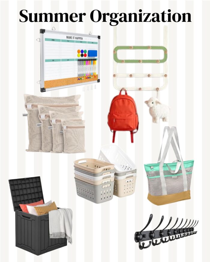 Summer organization collage
