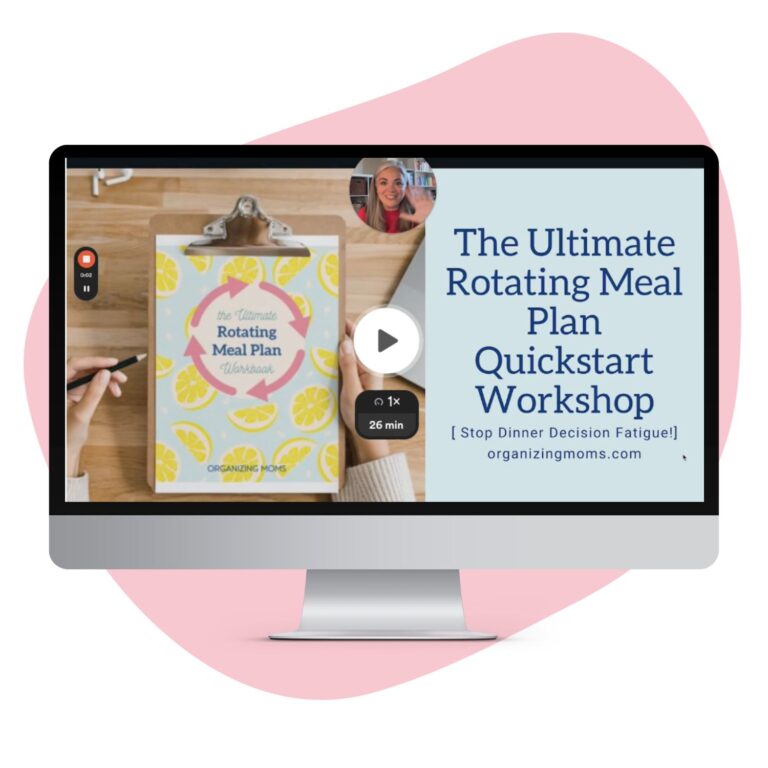 Simplify Your Life with a Rotating Meal Plan - Organizing Moms