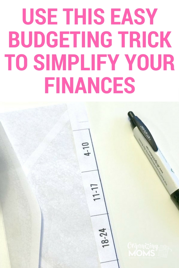 This super easy budgeting trick will help you save time and money each week. Super simple, cashless, and simple to use.