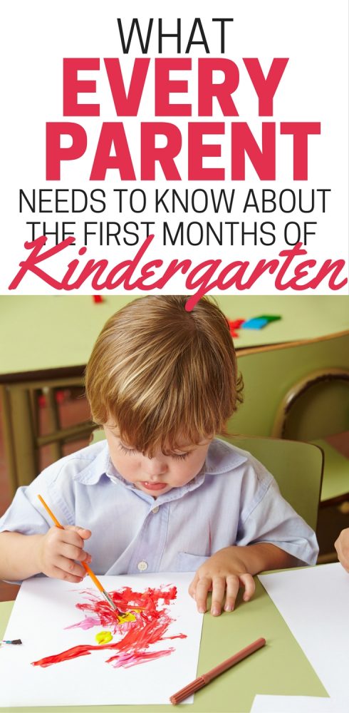 What every parent needs to know about the first months of kindergarten. Child painting.