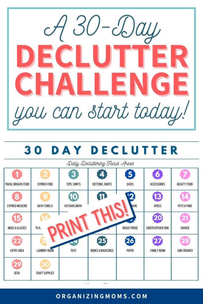 30-Day Declutter Challenge (just a few minutes each day!) - Your Modern  Family