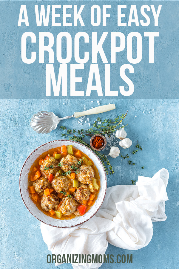 a week of easy crockpot meals