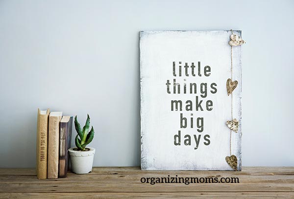 little things make big days motivation to declutter