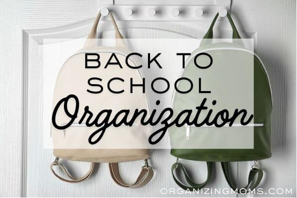 back to school organization
