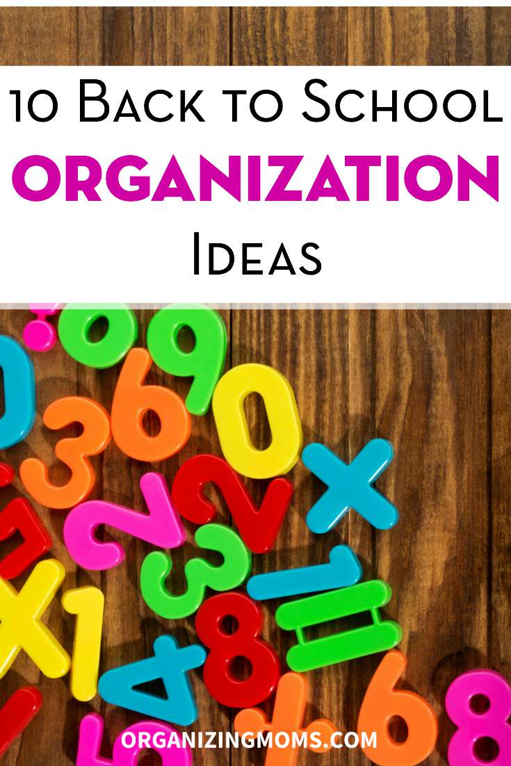 Ways to focus and get organized for the back to school season. 