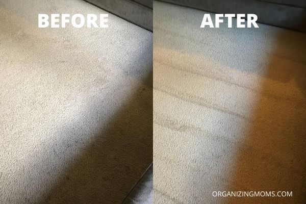carpets before and after cleaning