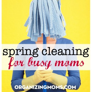 Cleaning and organizing spring challenge for moms. All tasks are 30 minutes or less. Custom-designed for busy moms.