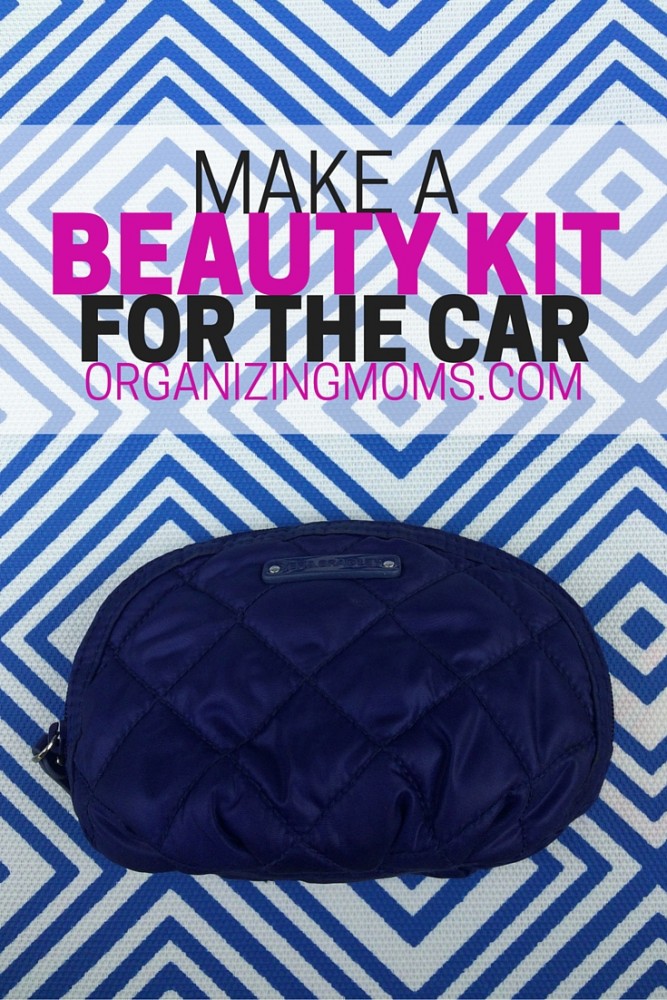 Make a Beauty Kit for the Car. Makeup pouch.