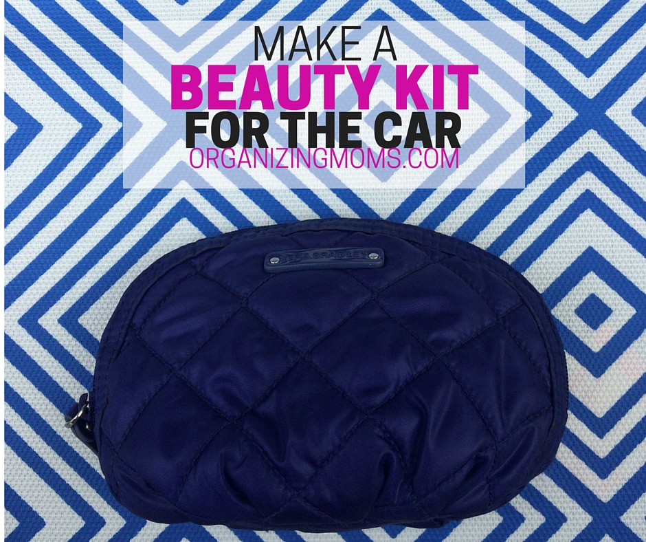 Make a Beauty Kit for the Car Organizing Moms