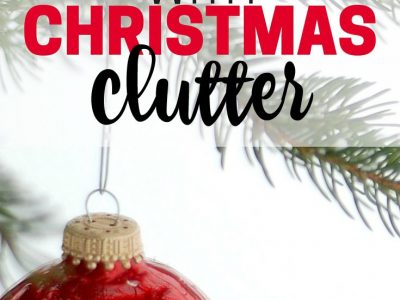 Are you drowning in Christmas clutter? Step-by-step help for dealing with Christmas clutter, remembering season, getting organized, and recovering from the inflow of stuff that happens during the holidays.