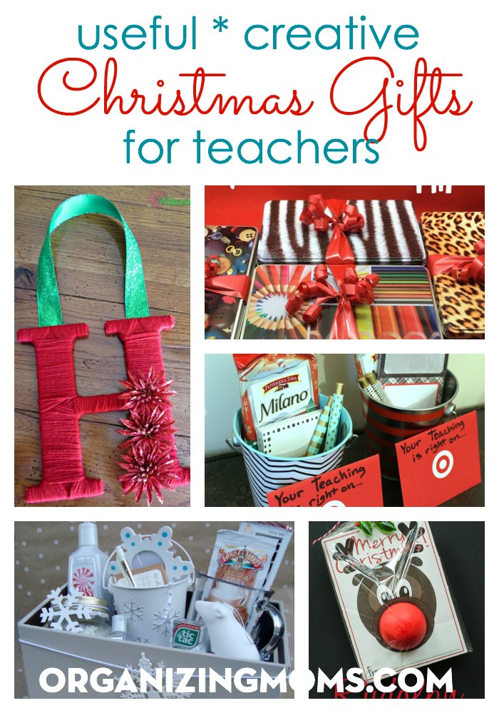 Useful, creative Christmas gift ideas for teachers. Inexpensive, thoughtful ways to show teachers you care.