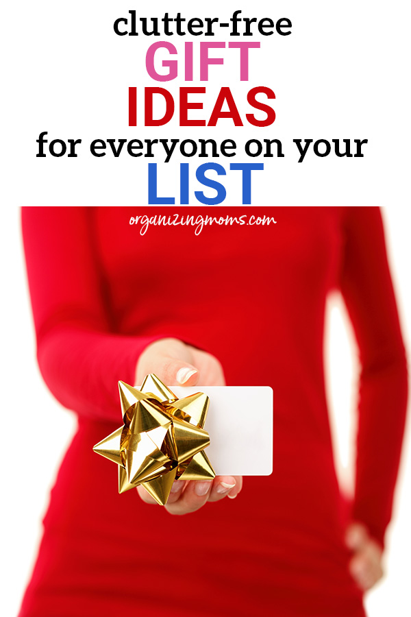 clutter free gift ideas organizing moms