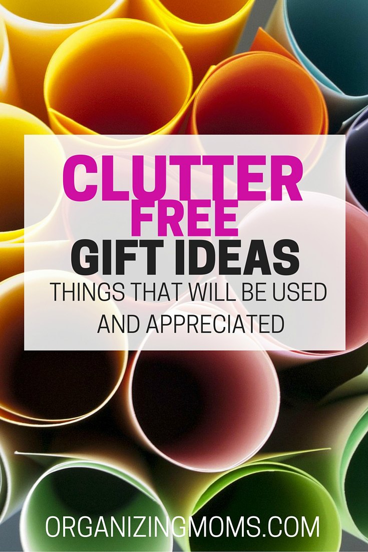 Looking for clutter free gift ideas for everyone on your list? Creative, useful gift ideas for kids, parents, adults, grandparents, boyfriends, girlfriends, and more!