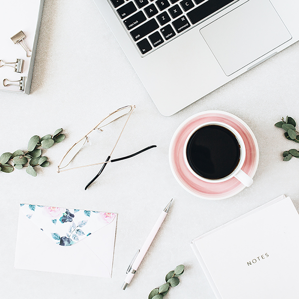 coffee on desk productivity